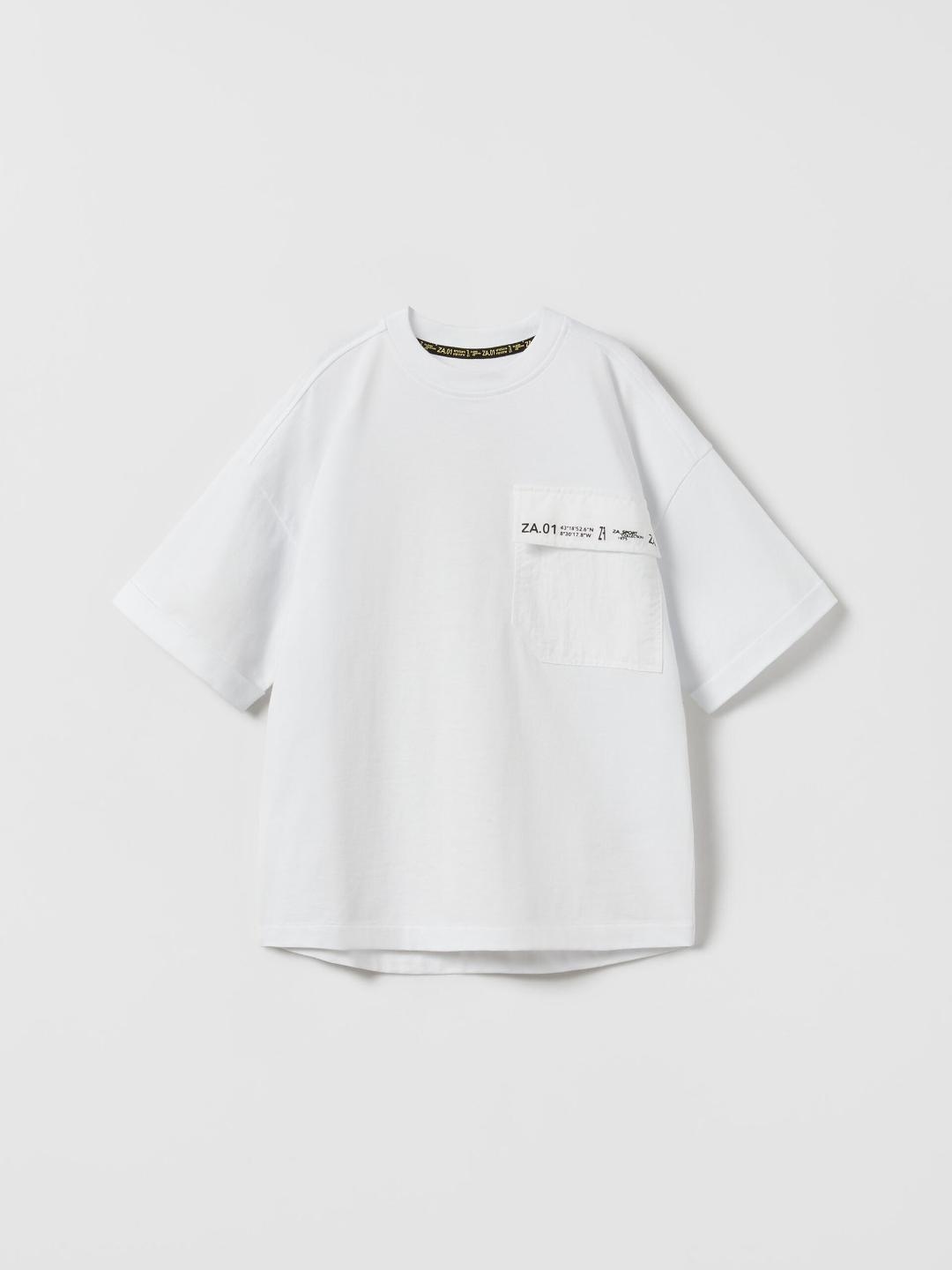 

ZARA Boys White Tshirts