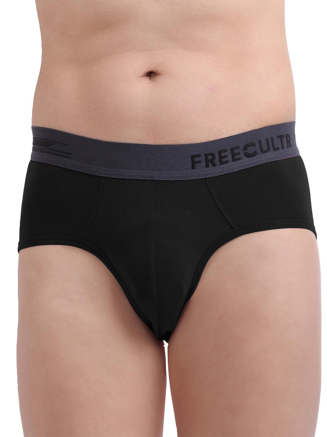 

FREECULTR Men AntiBacterial Airsoft Briefs, Black