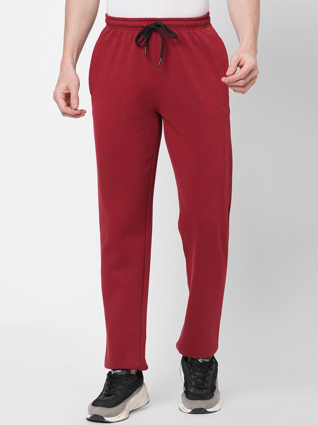 

Sweet Dreams Men Mid-Rise Track Pants, Red