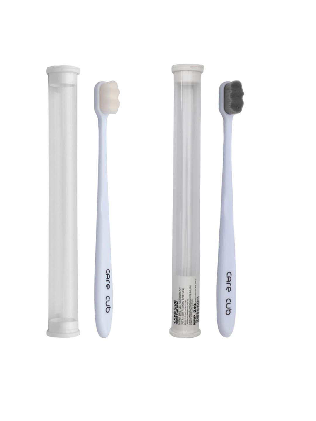 

CARE CUB Set Of 2 ZigZag BPA-Free Ultra Soft Nano Bristles Toothbrush, Blue