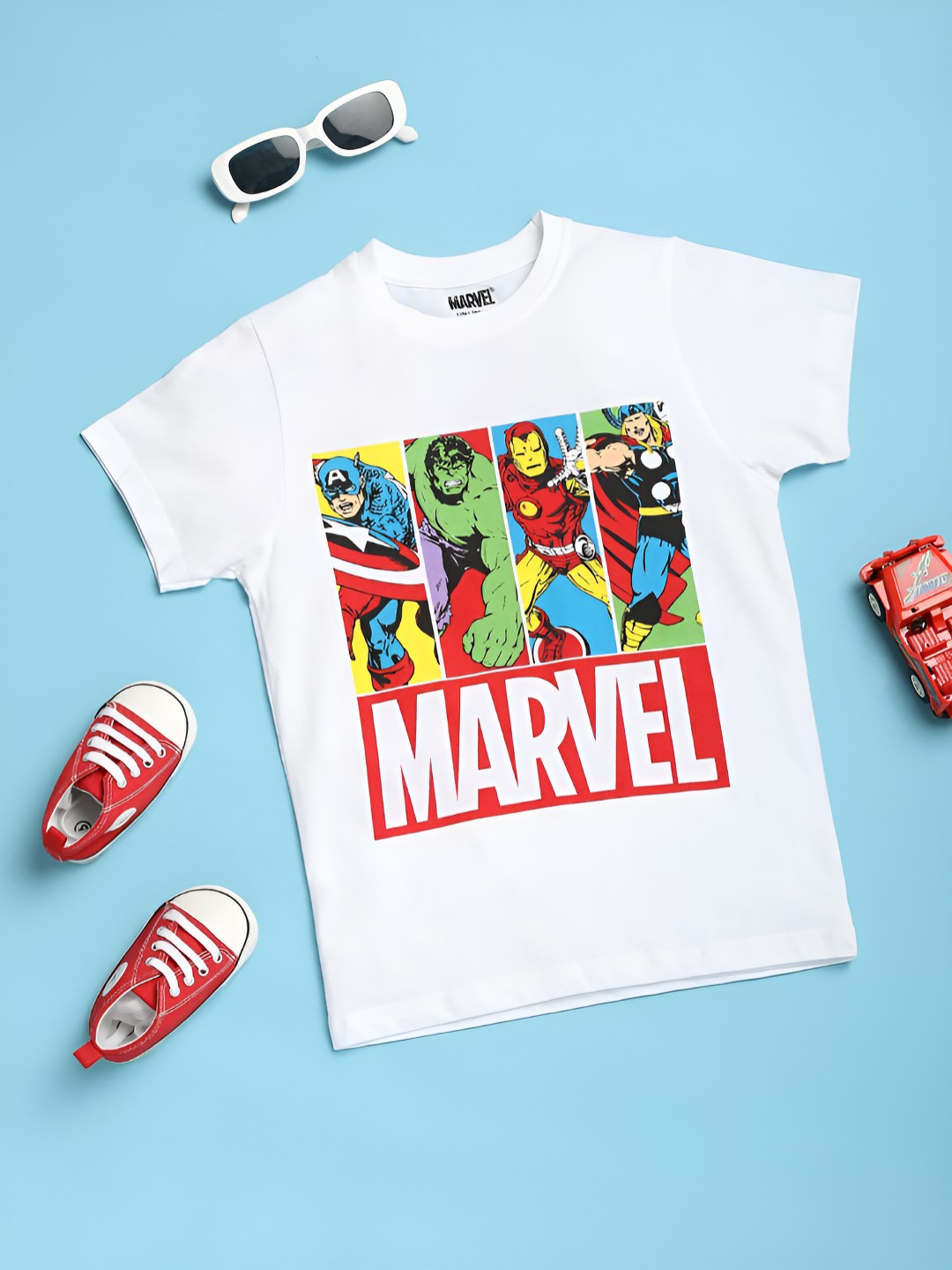 

V-Mart Boys Typography Printed T-shirt, White