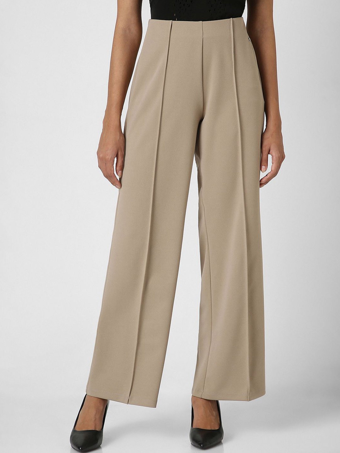 

Van Heusen Woman Flared Regular Trousers, Khaki