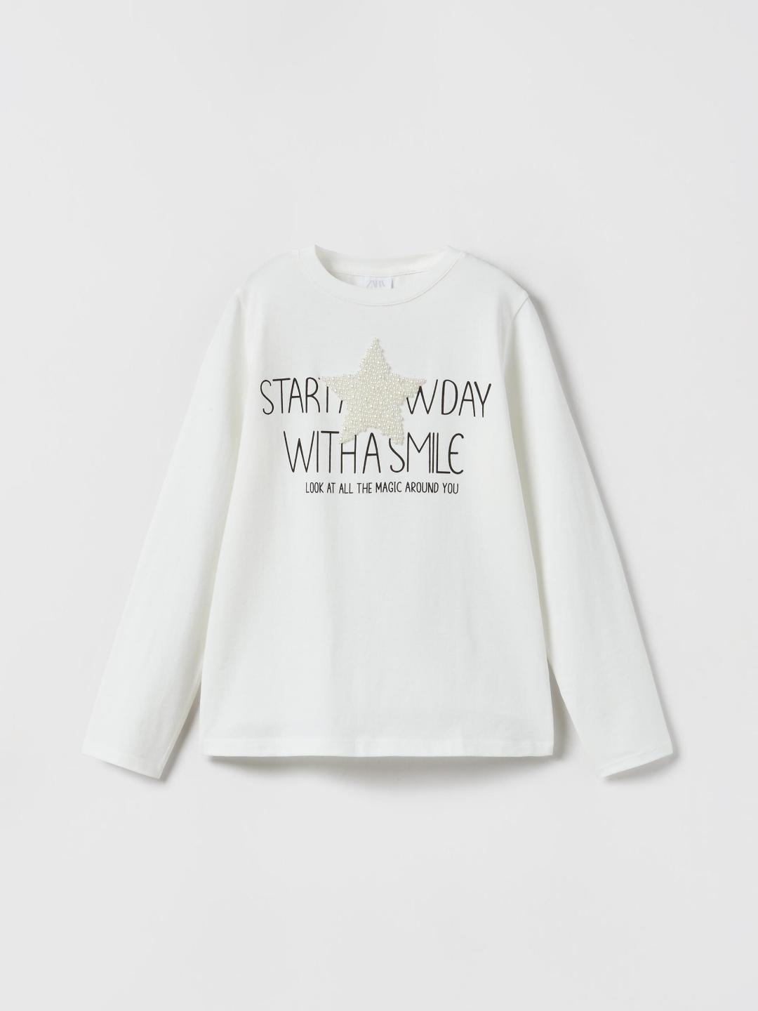 

ZARA Girls White Tshirts