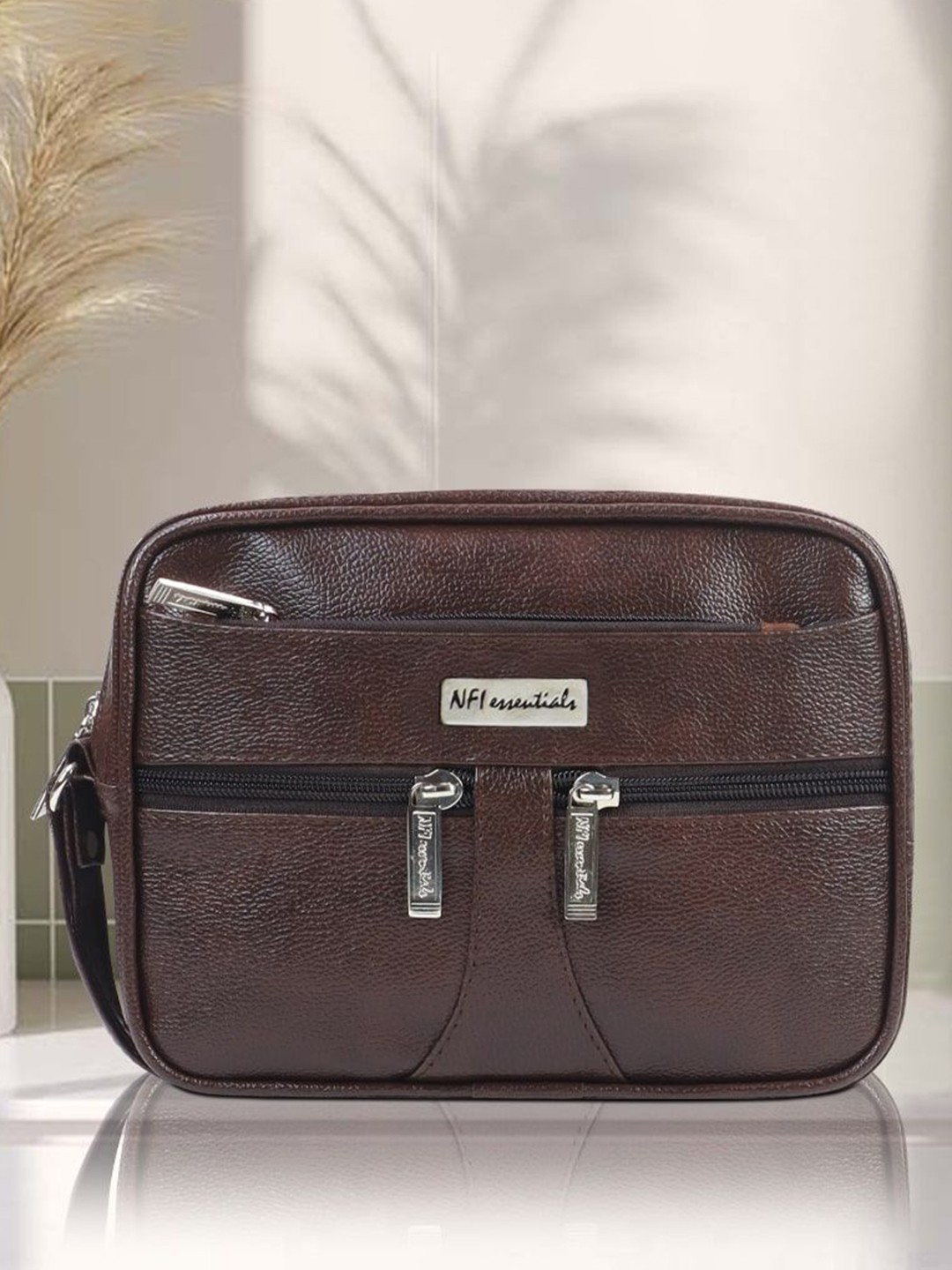 

NFI essentials Pouch Travel Accessory, Brown