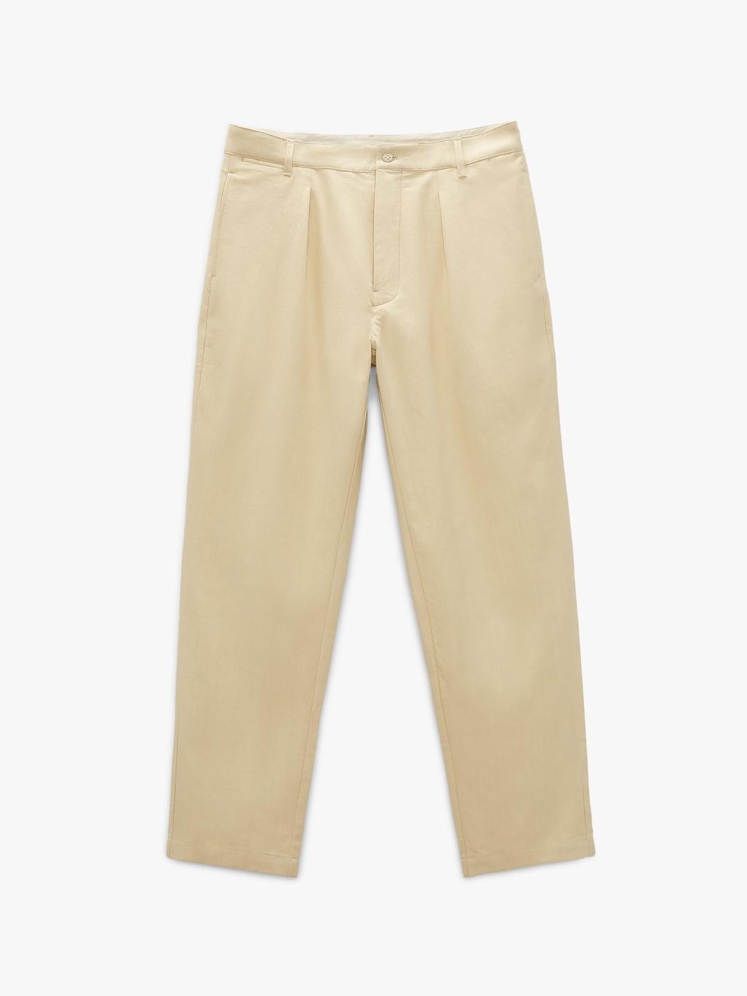 

ZARA Men Beige Trousers