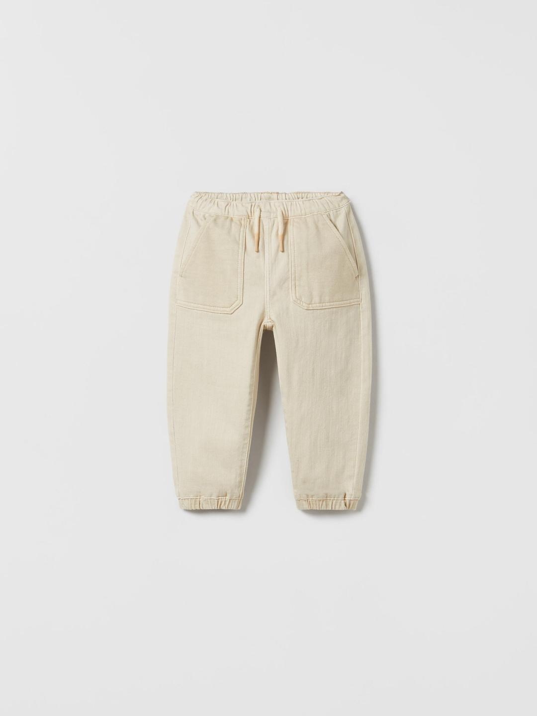 

ZARA Unisex Beige Trousers