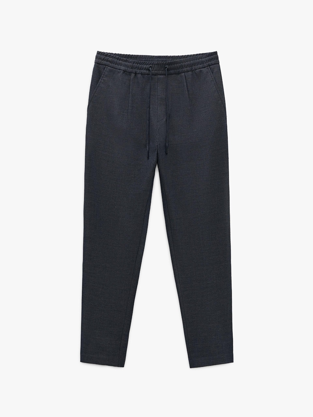 

ZARA Men Navy Blue Trousers