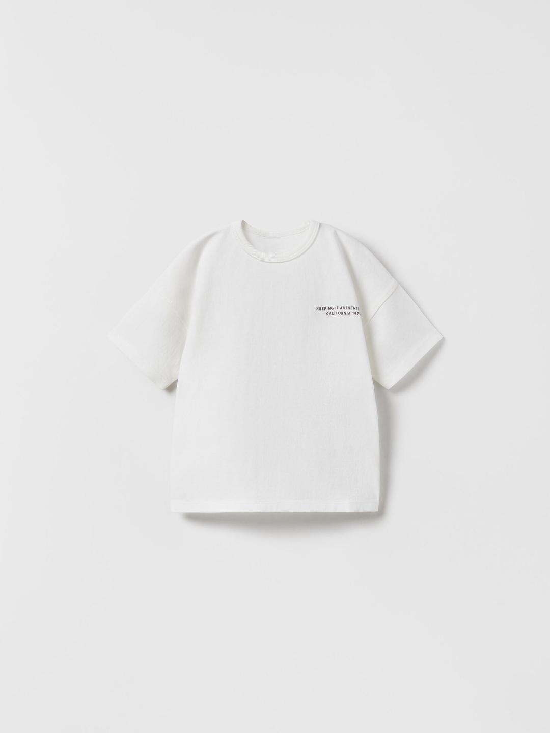 

ZARA Kids-Unisex White Tshirts