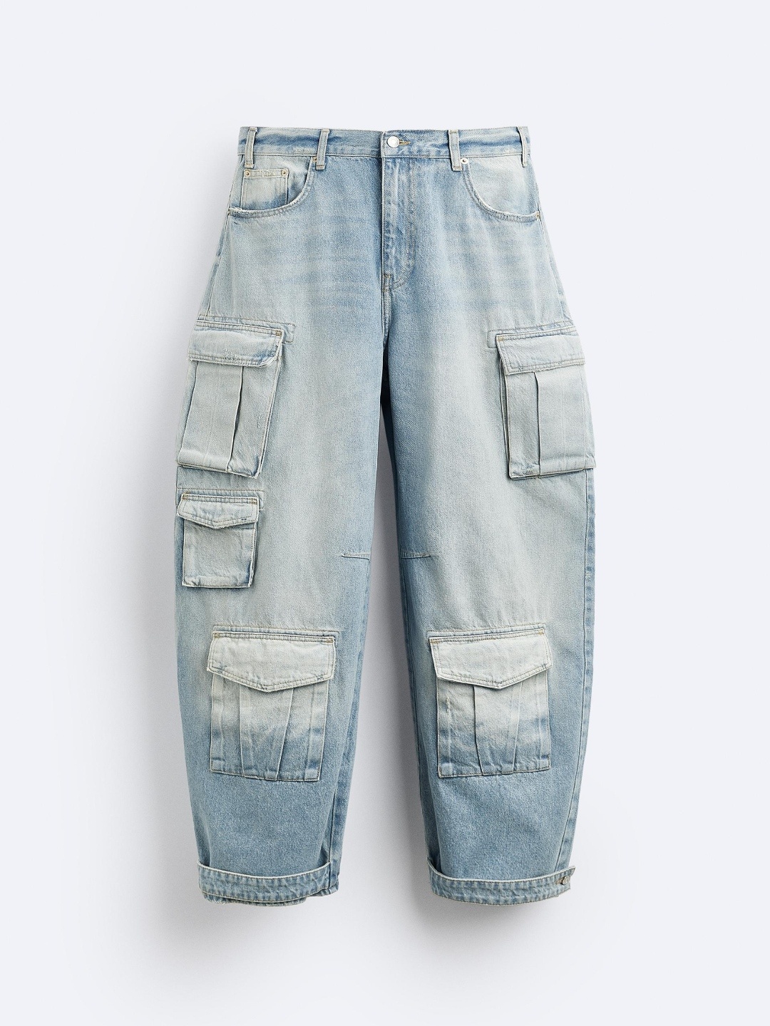 

ZARA Men Blue Trousers