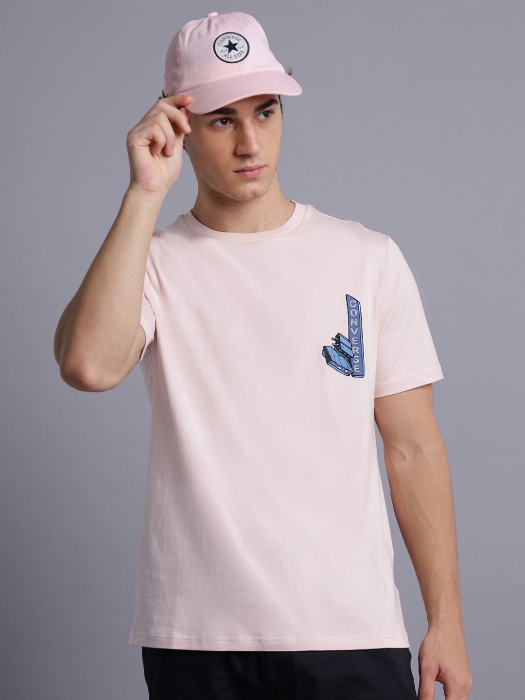 

Converse Men Comic T-Shirt, Peach