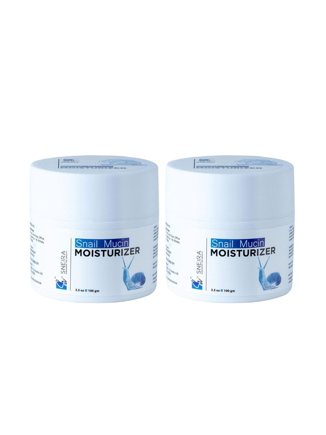 

SNEIRA Set Of 2 Snail Mucin Moisturizer - 100g Each, White