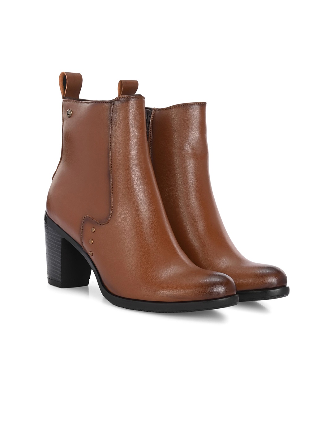 

Delize Women Block-Heeled Winter Boots, Tan