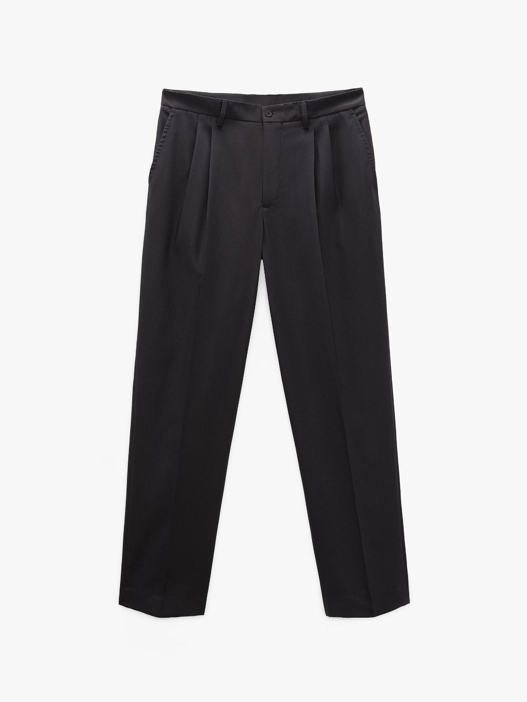 

ZARA Men Grey Trousers