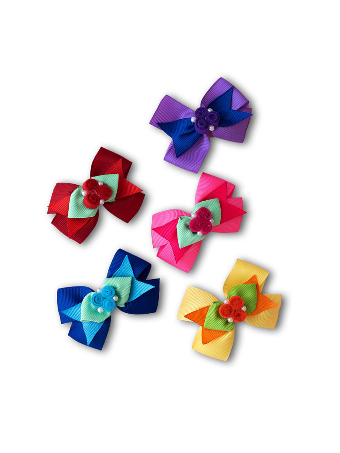 

RIBBON CANDY Set of 5 Girls Hair Accessory Set, Red