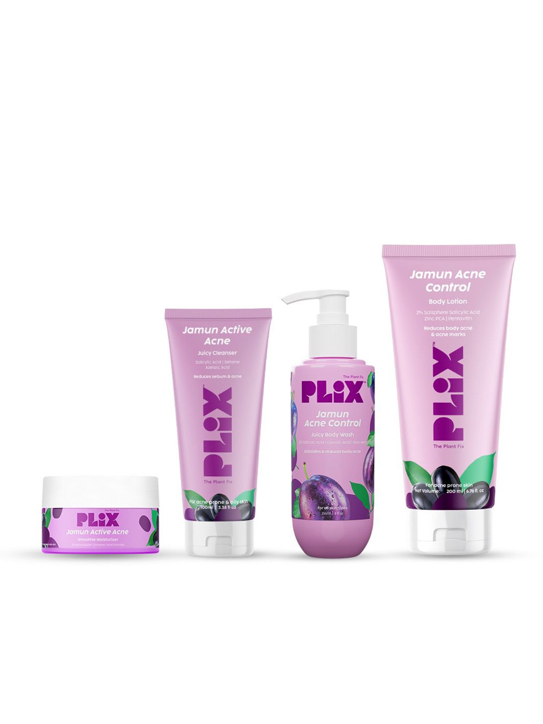 

PLIX THE PLANT FIX Jamun Acne Control Regime, Purple