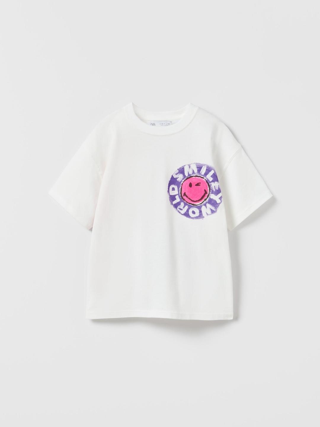 

ZARA Boys White Tshirts