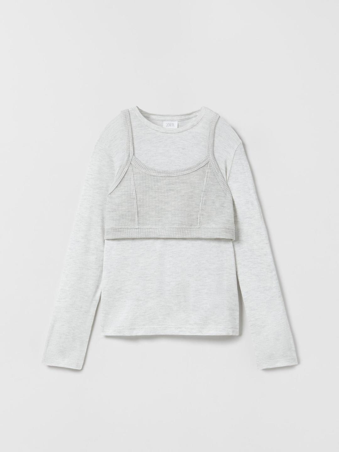 

ZARA Girls Grey Tshirts