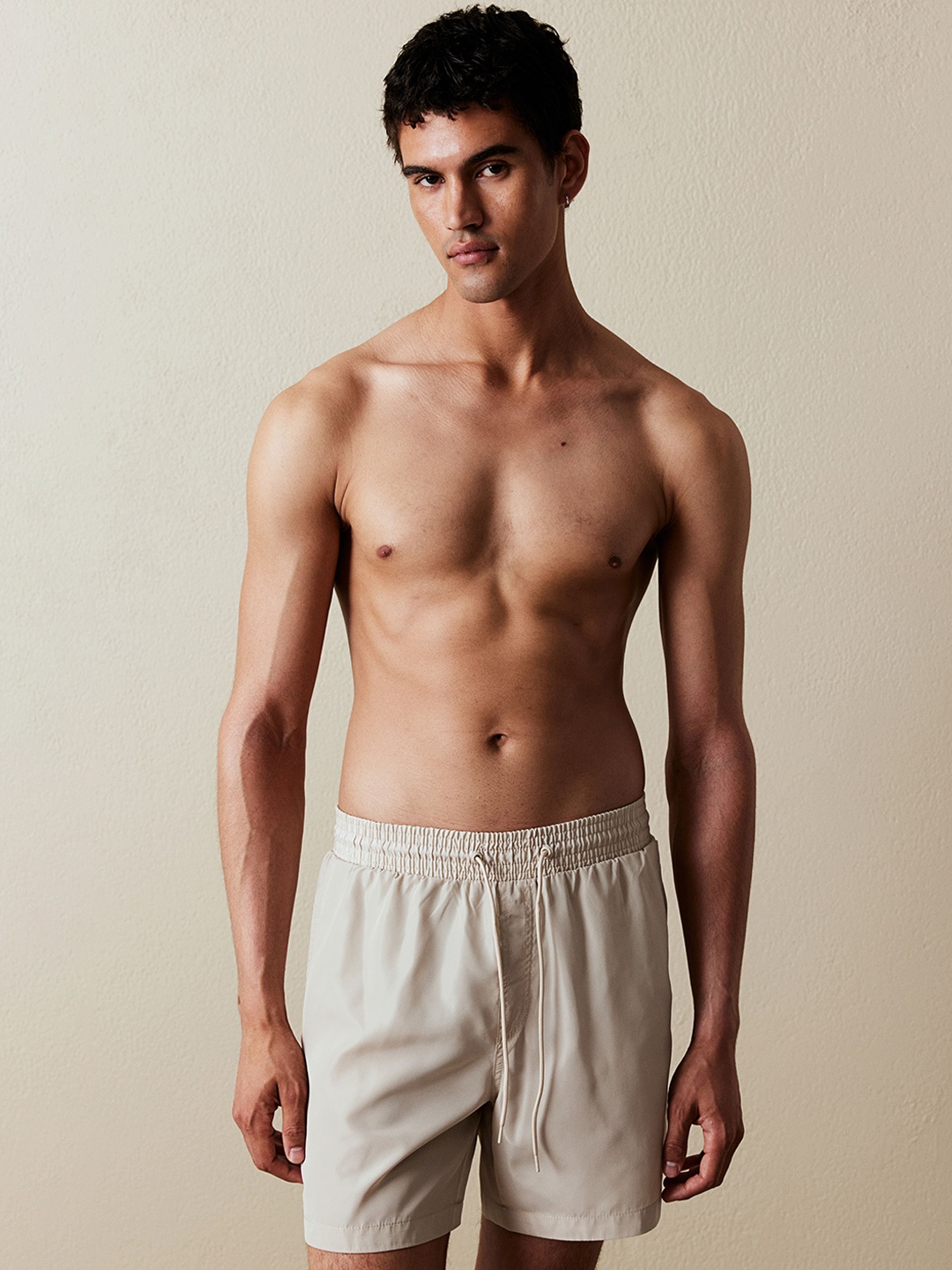 

H&M Swimwear Swim Shorts, Beige