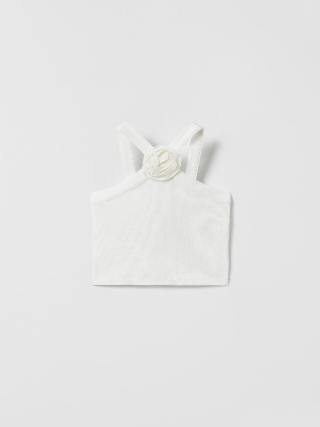 

ZARA Girls White Tshirts