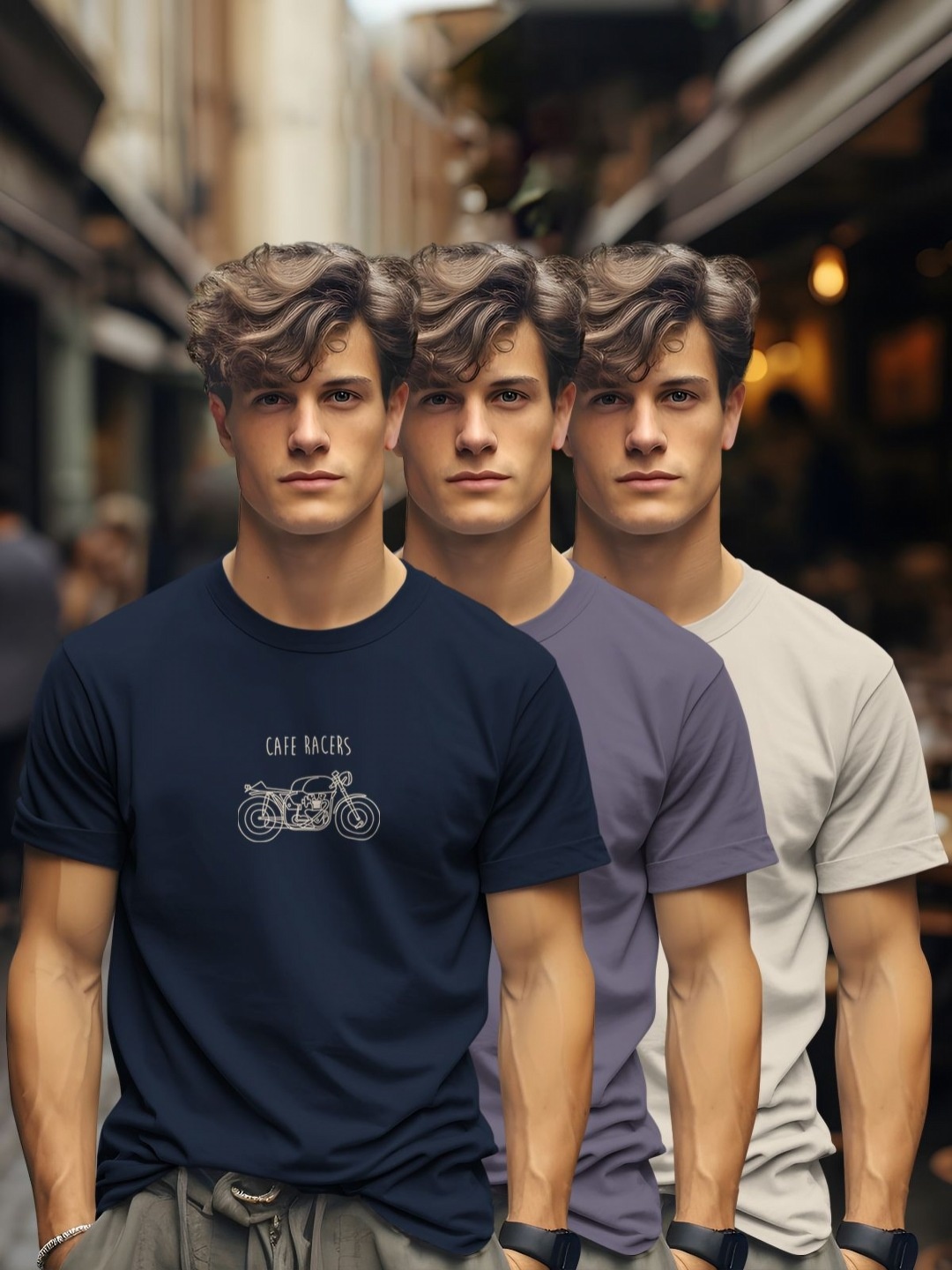 

BULLMER Men 3 Printed T-shirt, Multi
