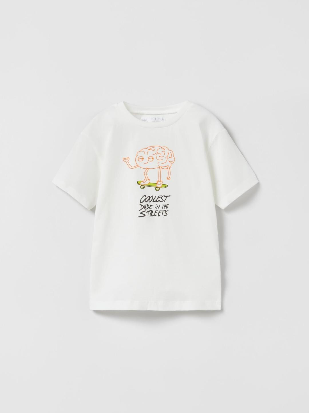 

ZARA Boys Beige Tshirts
