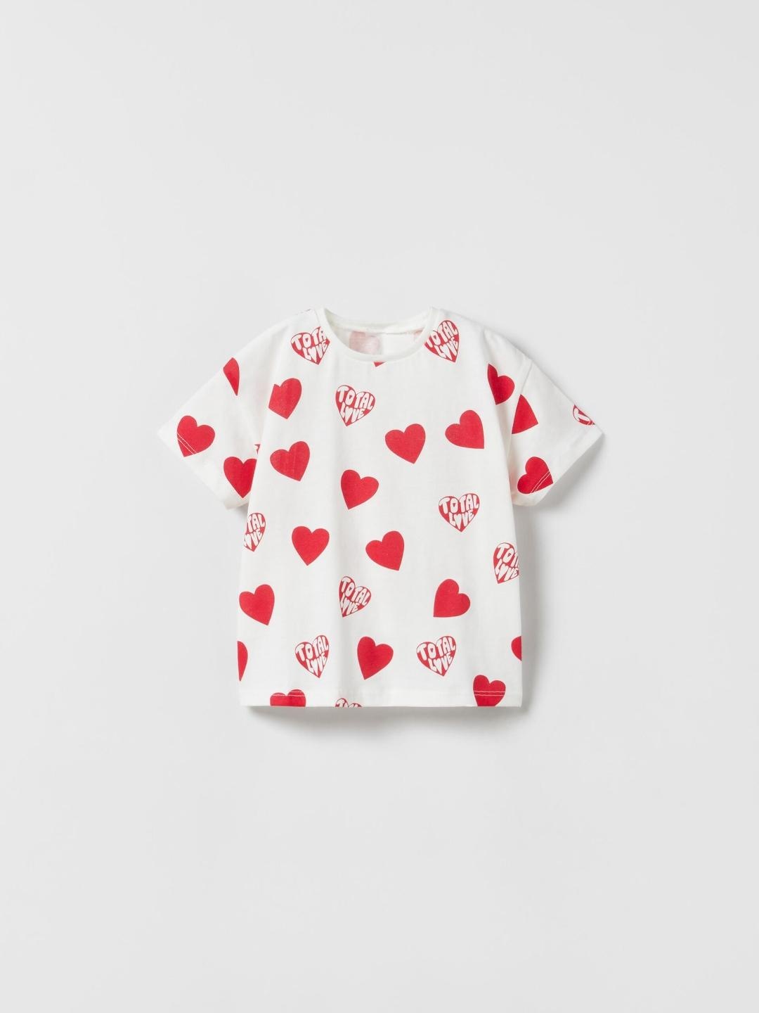 

ZARA Kids-Unisex White Tshirts