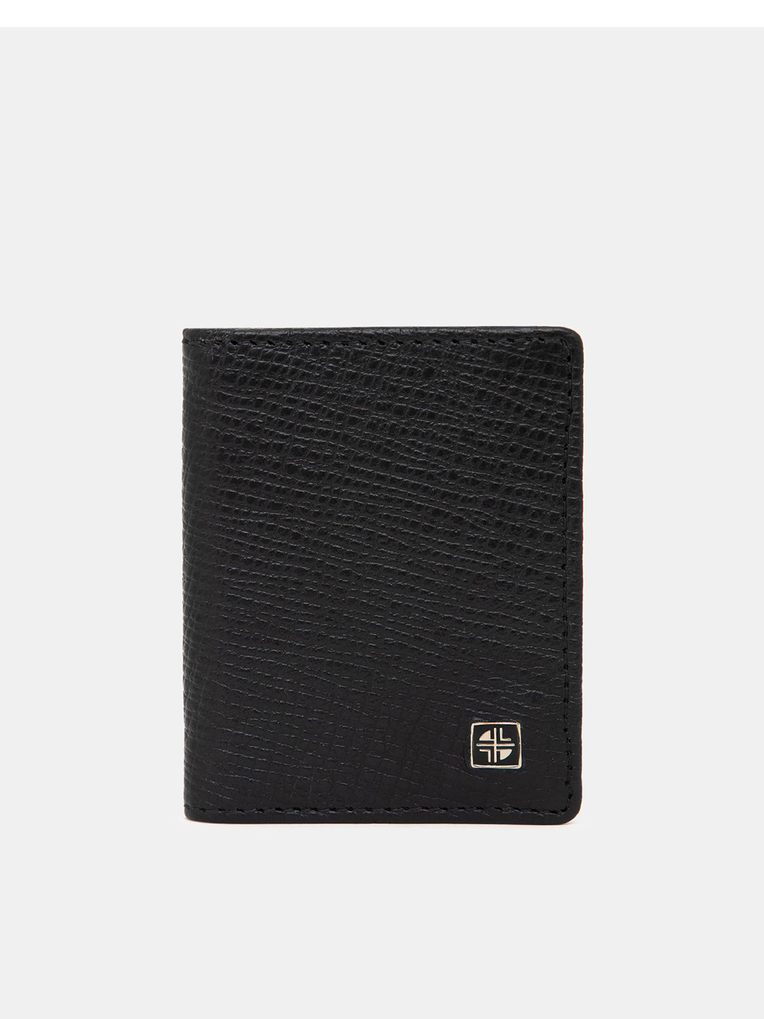 

Carlton London Unisex Textured Leather Money Clip with SIM Card Holder, Black