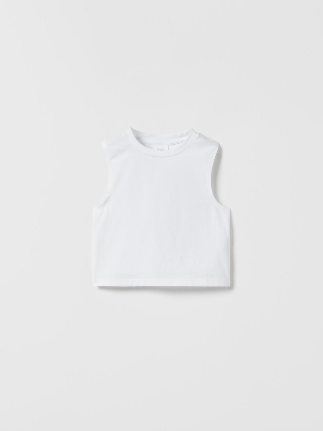 

ZARA Girls White Tshirts