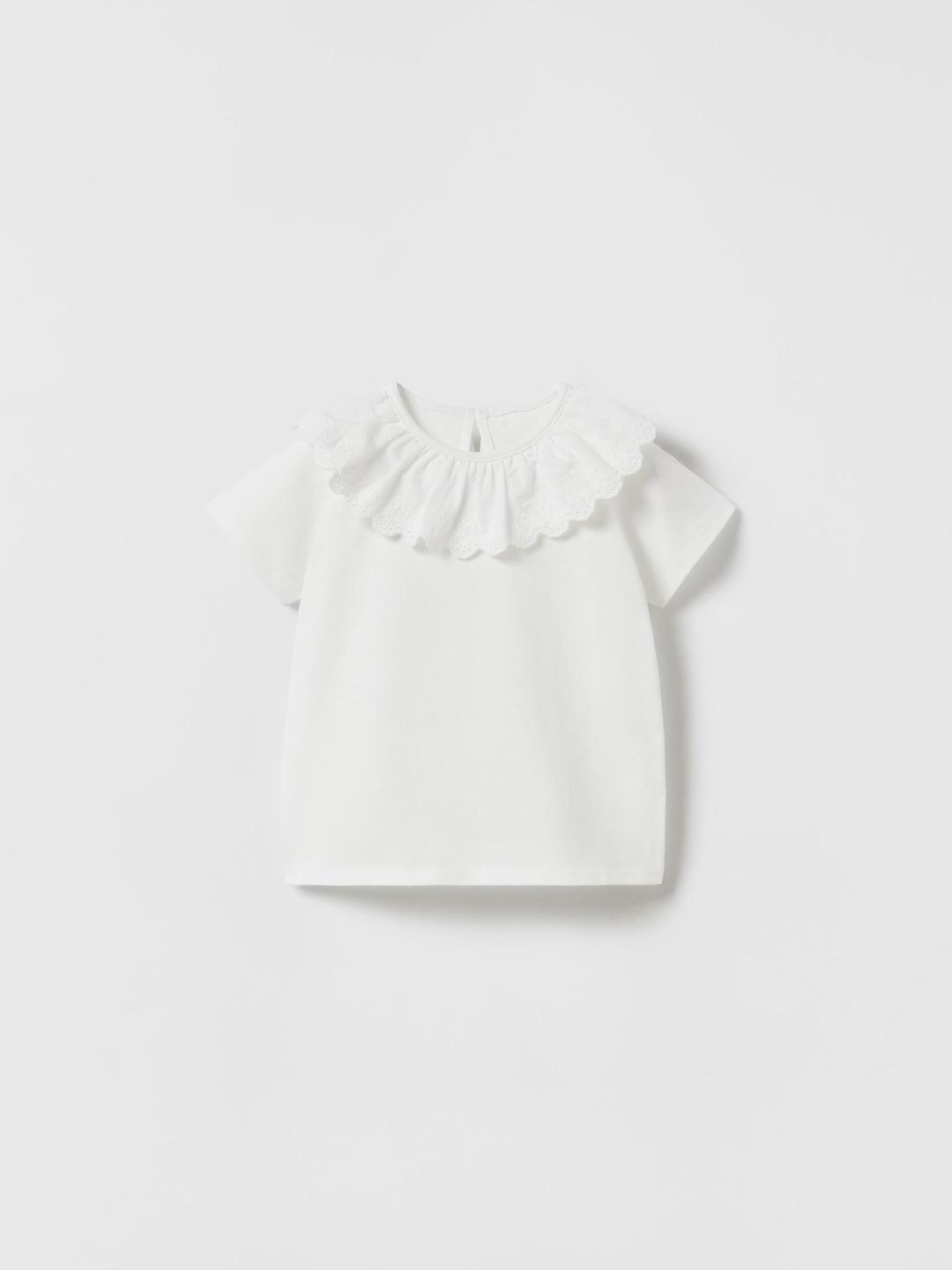 

ZARA Kids-Unisex White Tshirts