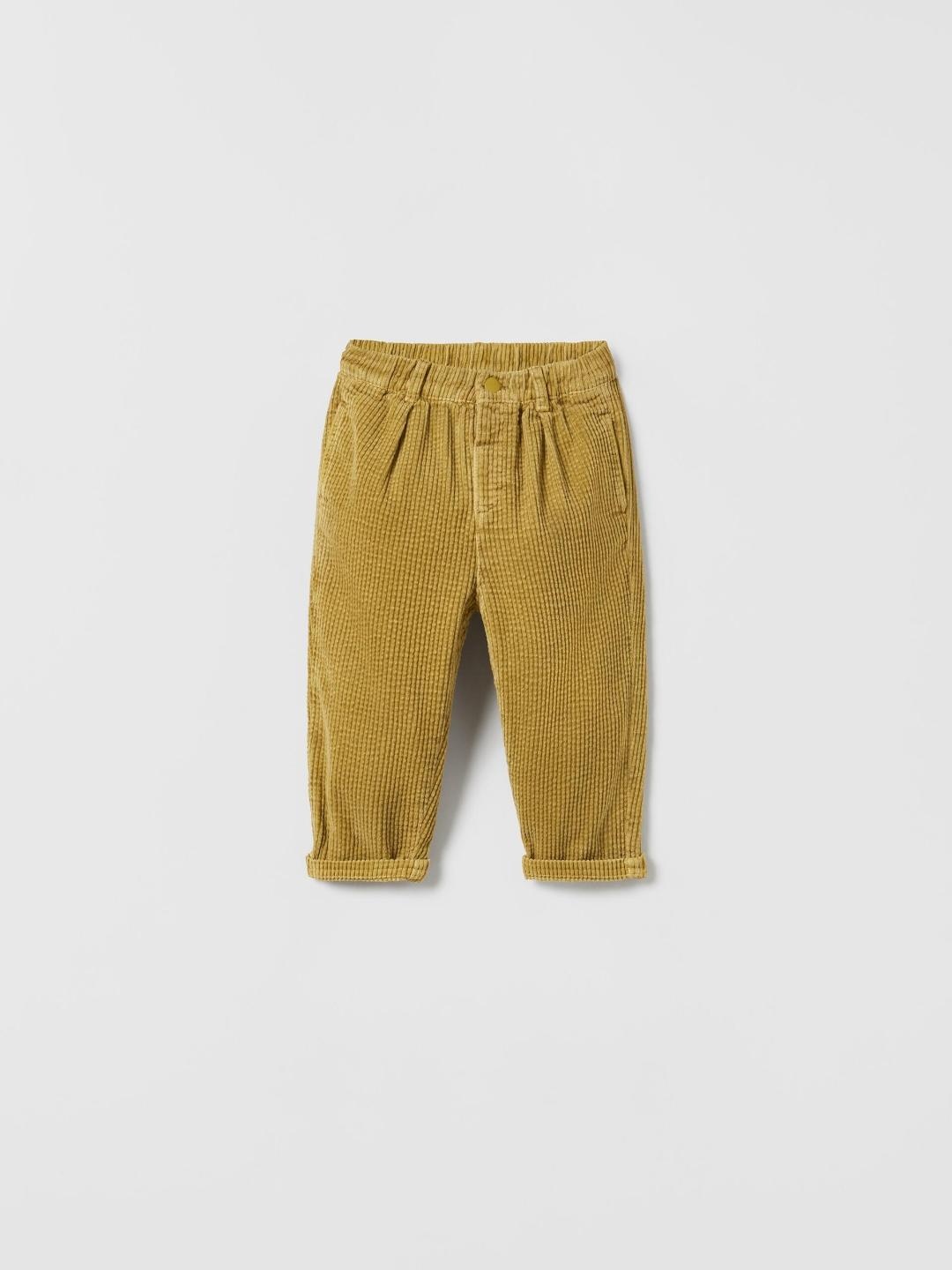 

ZARA Unisex Mustard Trousers