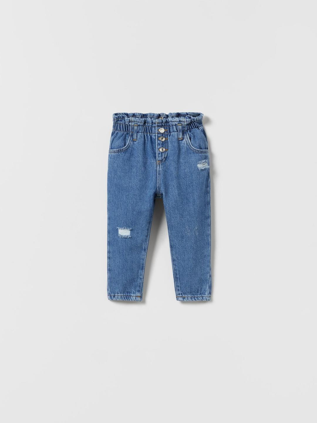 

ZARA Unisex Navy Blue Trousers