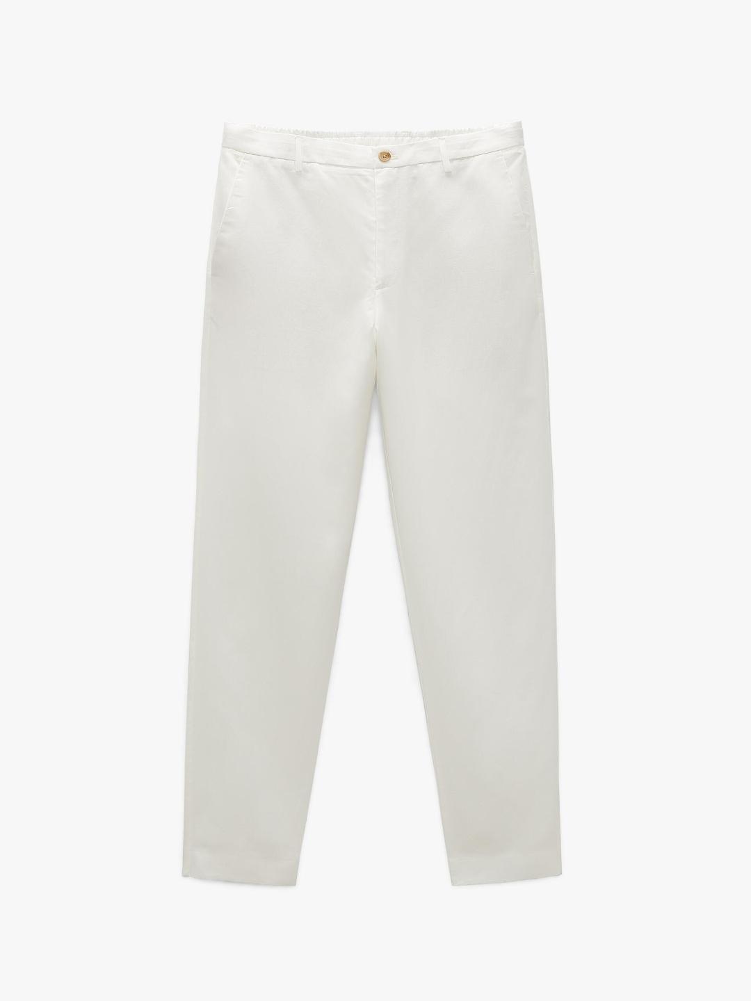 

ZARA Men White Trousers