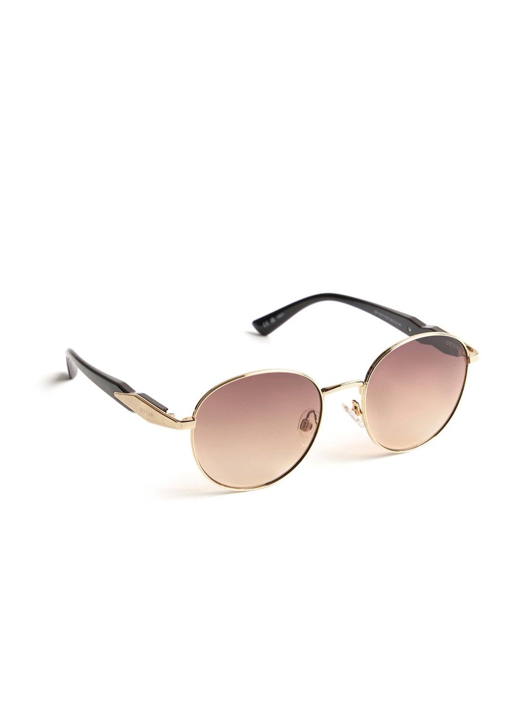 

OPIUM Women Round Sunglasses with UV Protected Lens OP-10217-C03-54-Gold