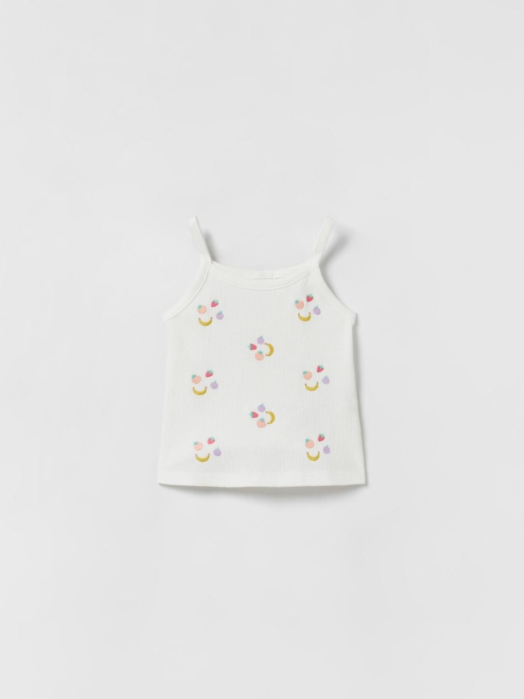 

ZARA Kids-Unisex White Tshirts