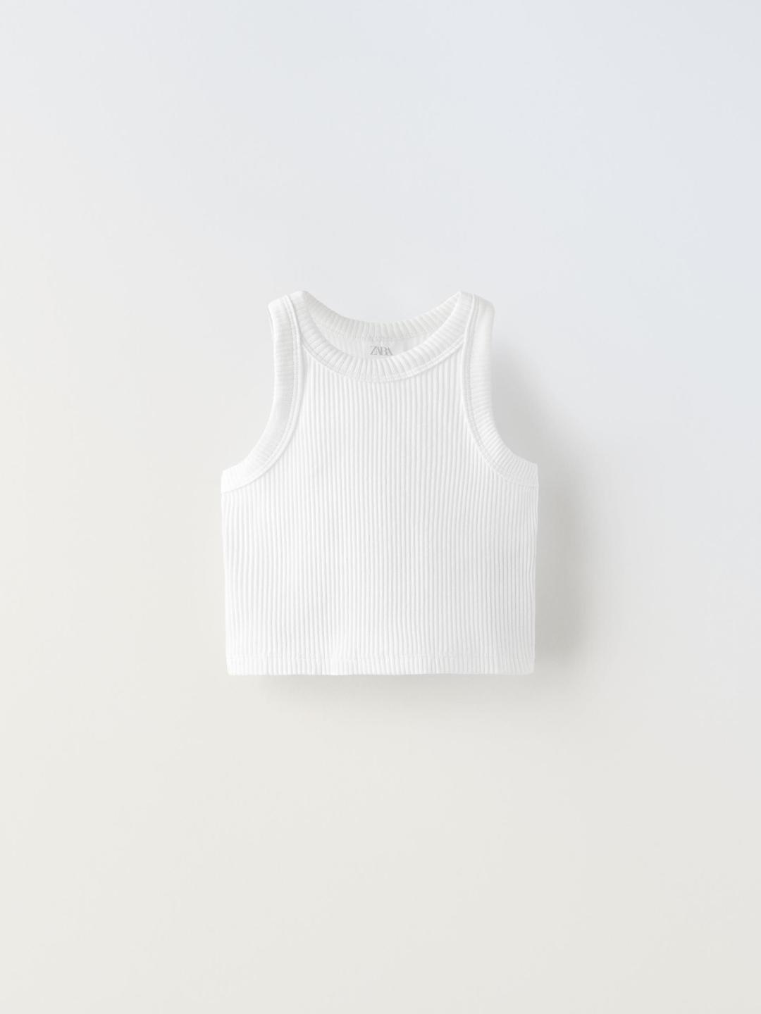 

ZARA Girls White Tshirts