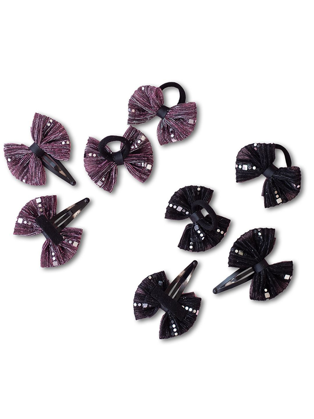 

RIBBON CANDY Set of 2 Girls Hair Accessory Set, Purple
