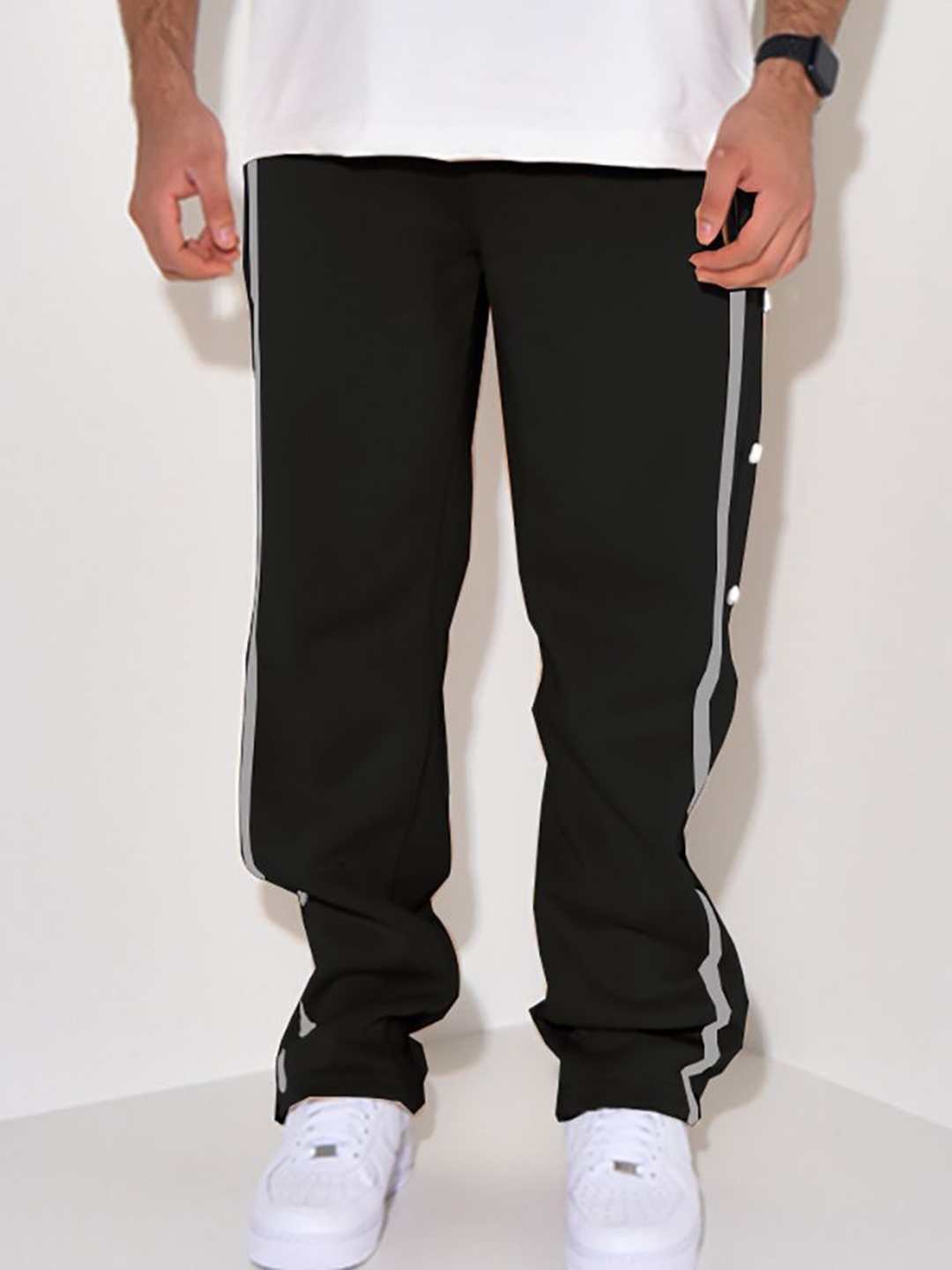 

StyleCast x Revolte Men Mid-Rise Track Pants, Black