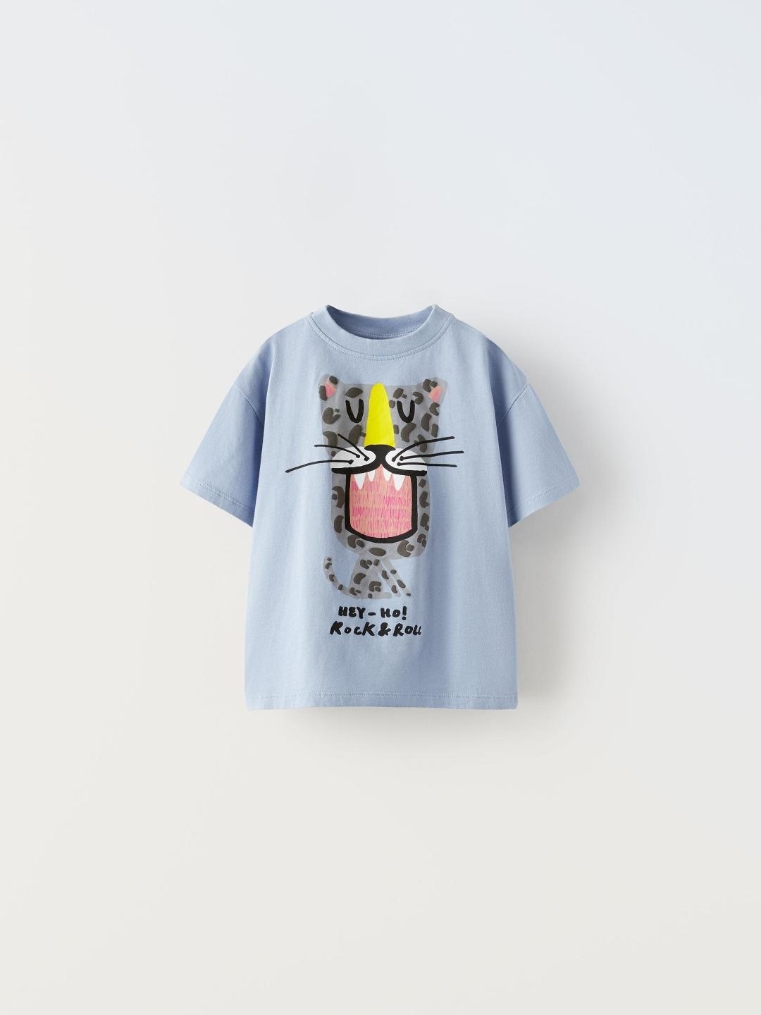 

ZARA Kids-Unisex Blue Tshirts