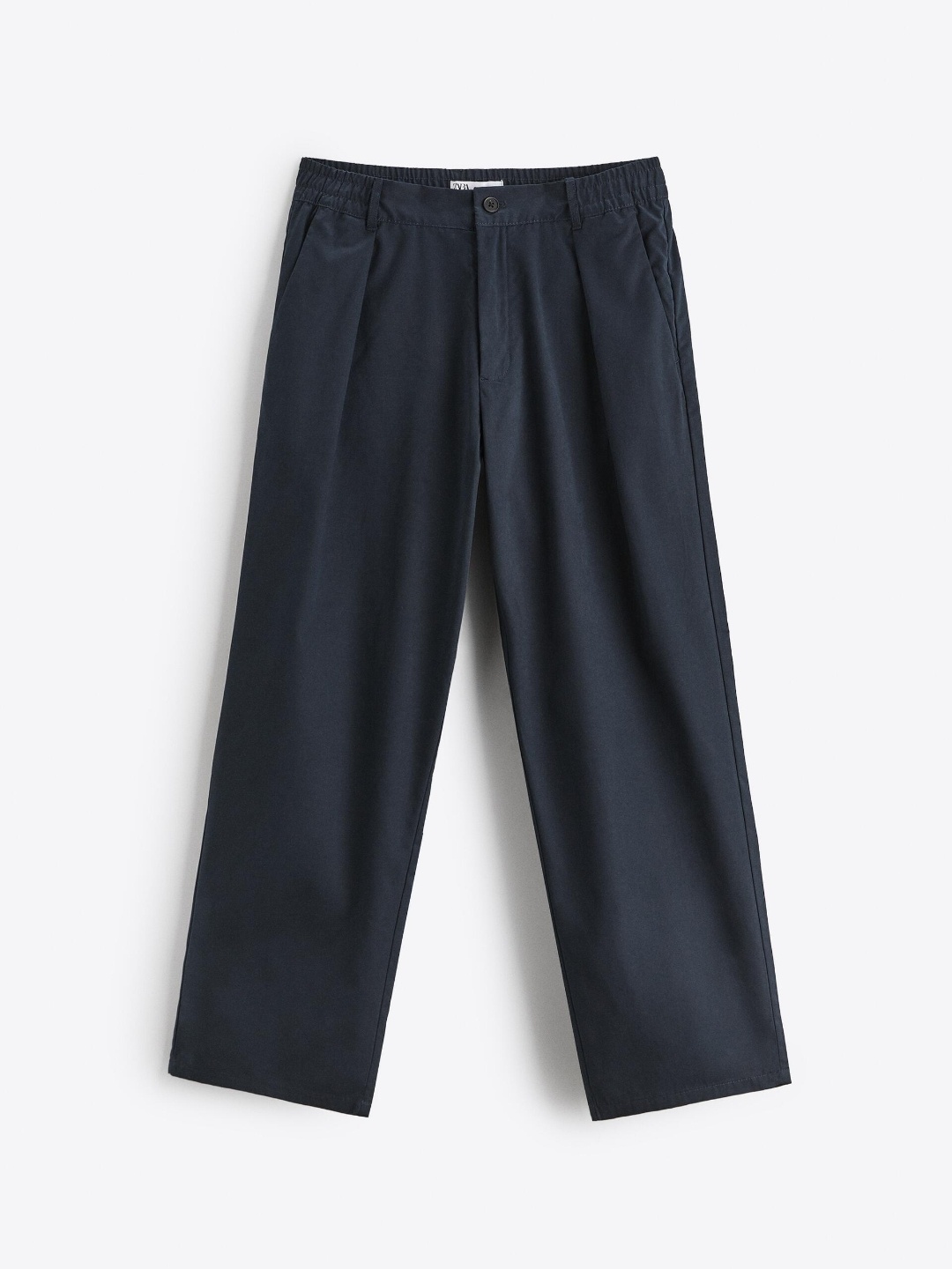 

ZARA Men Navy Blue Trousers