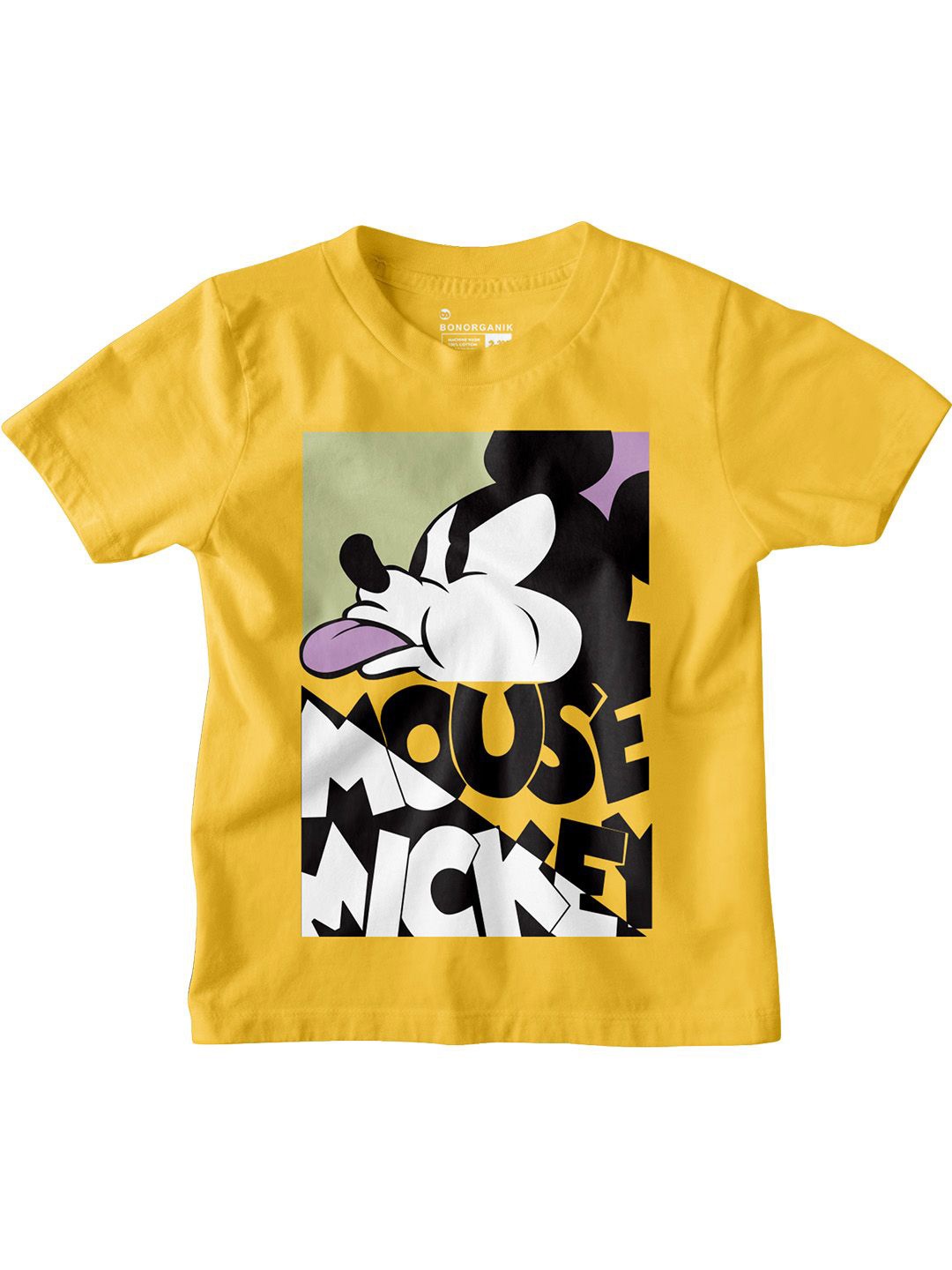 

BonOrganik Boys Printed T-shirt, Yellow