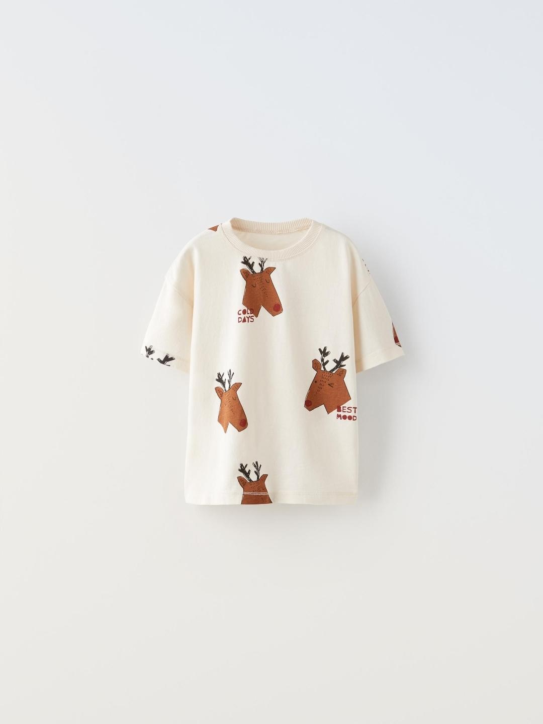 

ZARA Kids-Unisex Beige Tshirts