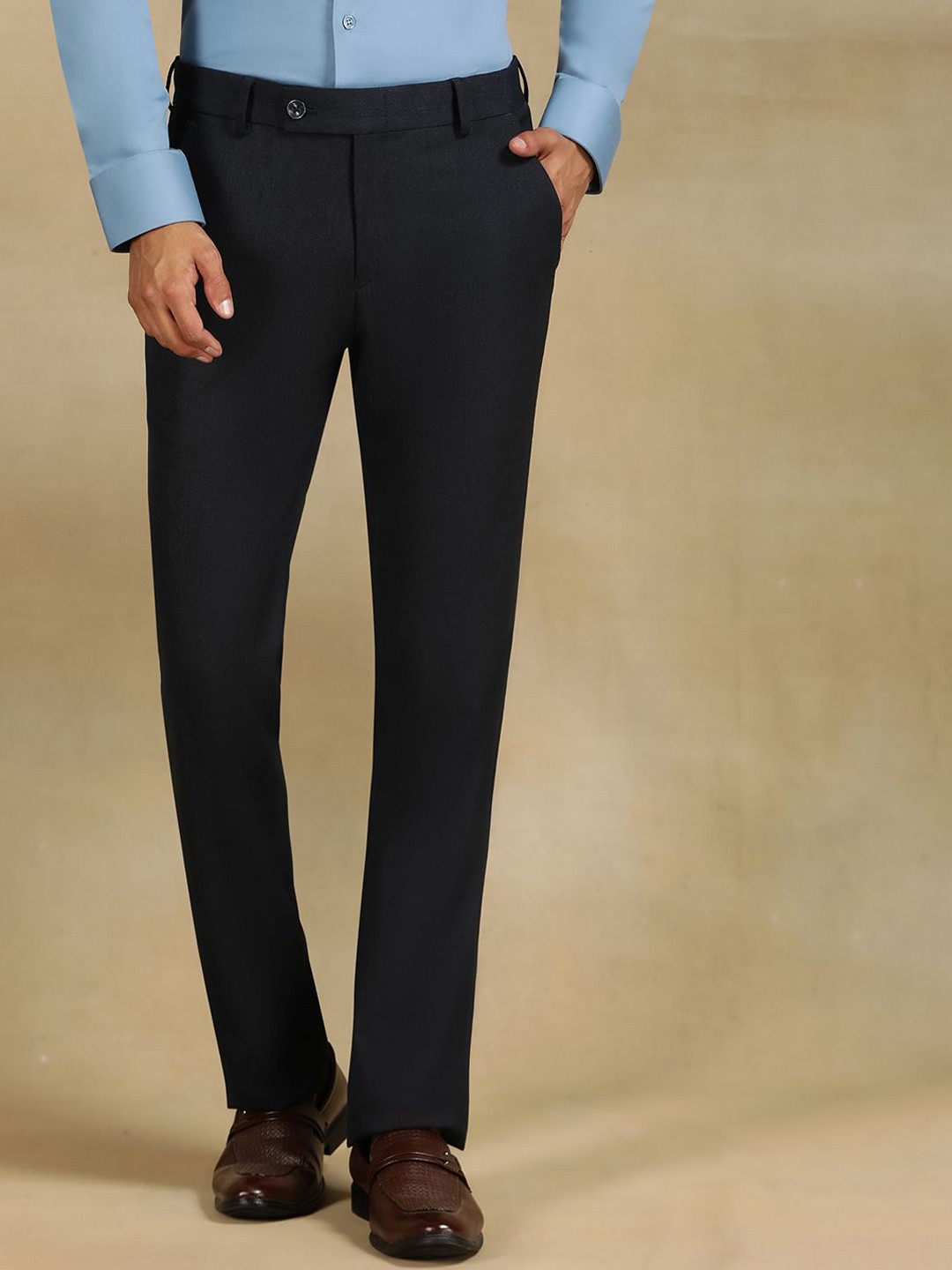 

JB STUDIO Men Slim Fit Trousers, Black