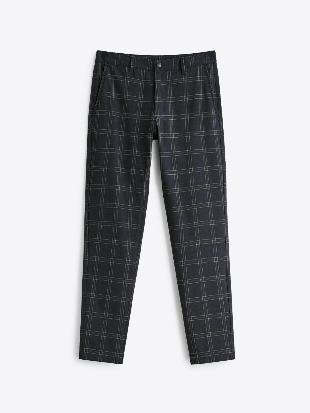 

ZARA Men Navy Blue Trousers