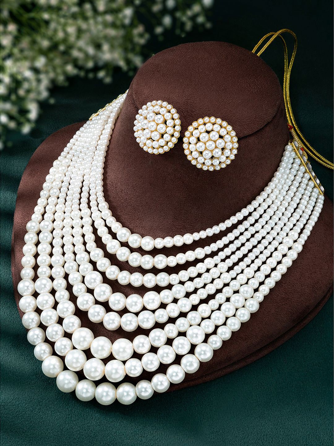 

Peora Gold-Plated Beaded Jewellery Set