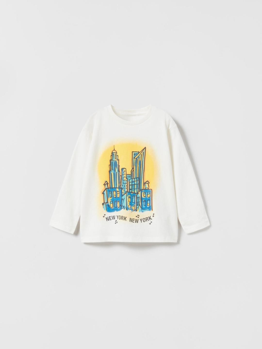 

ZARA Kids-Unisex White Tshirts