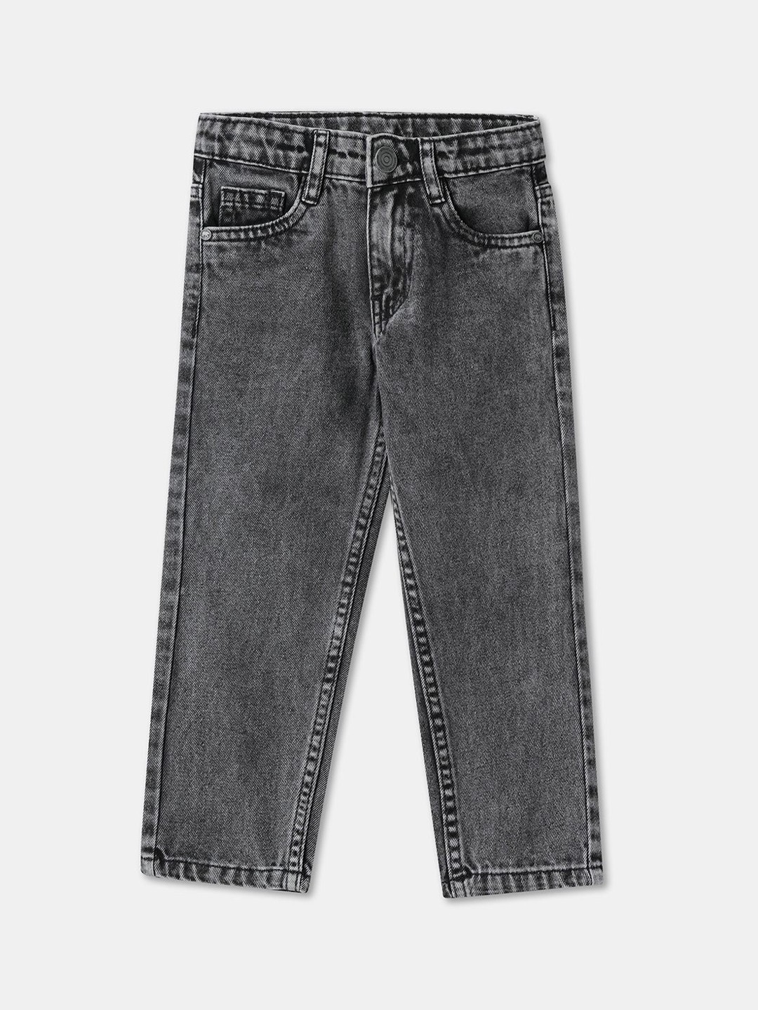 

R&B Boys Straight Fit Jeans, Grey