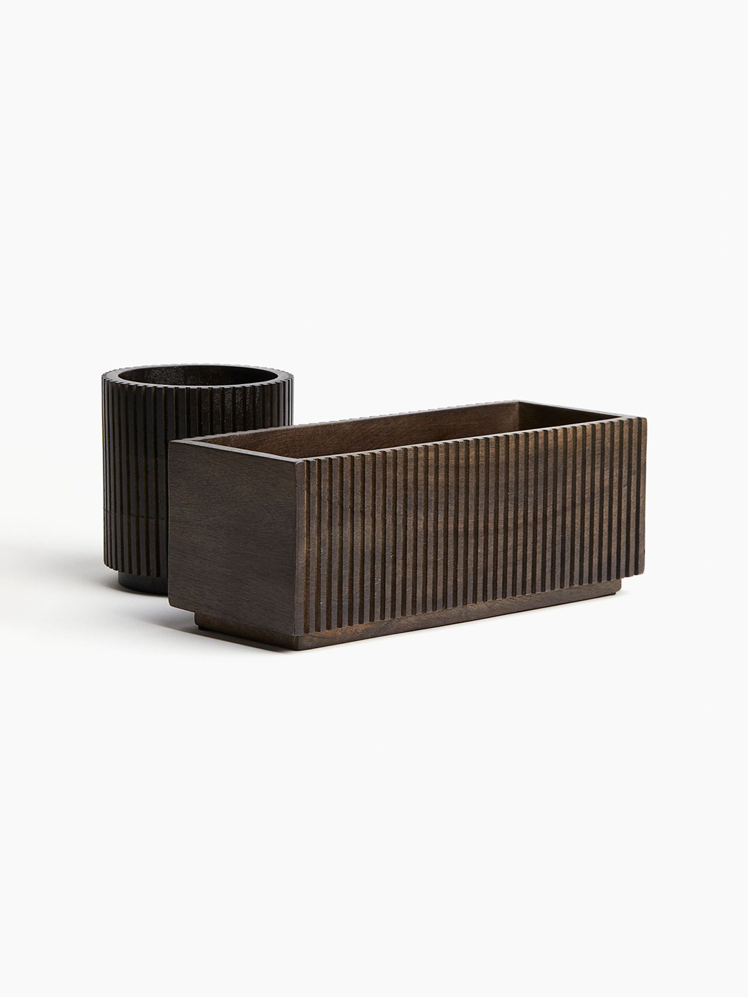 

H&M Brown Wooden Storage Box