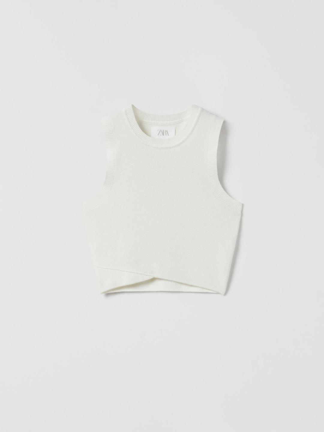 

ZARA Girls White Tshirts