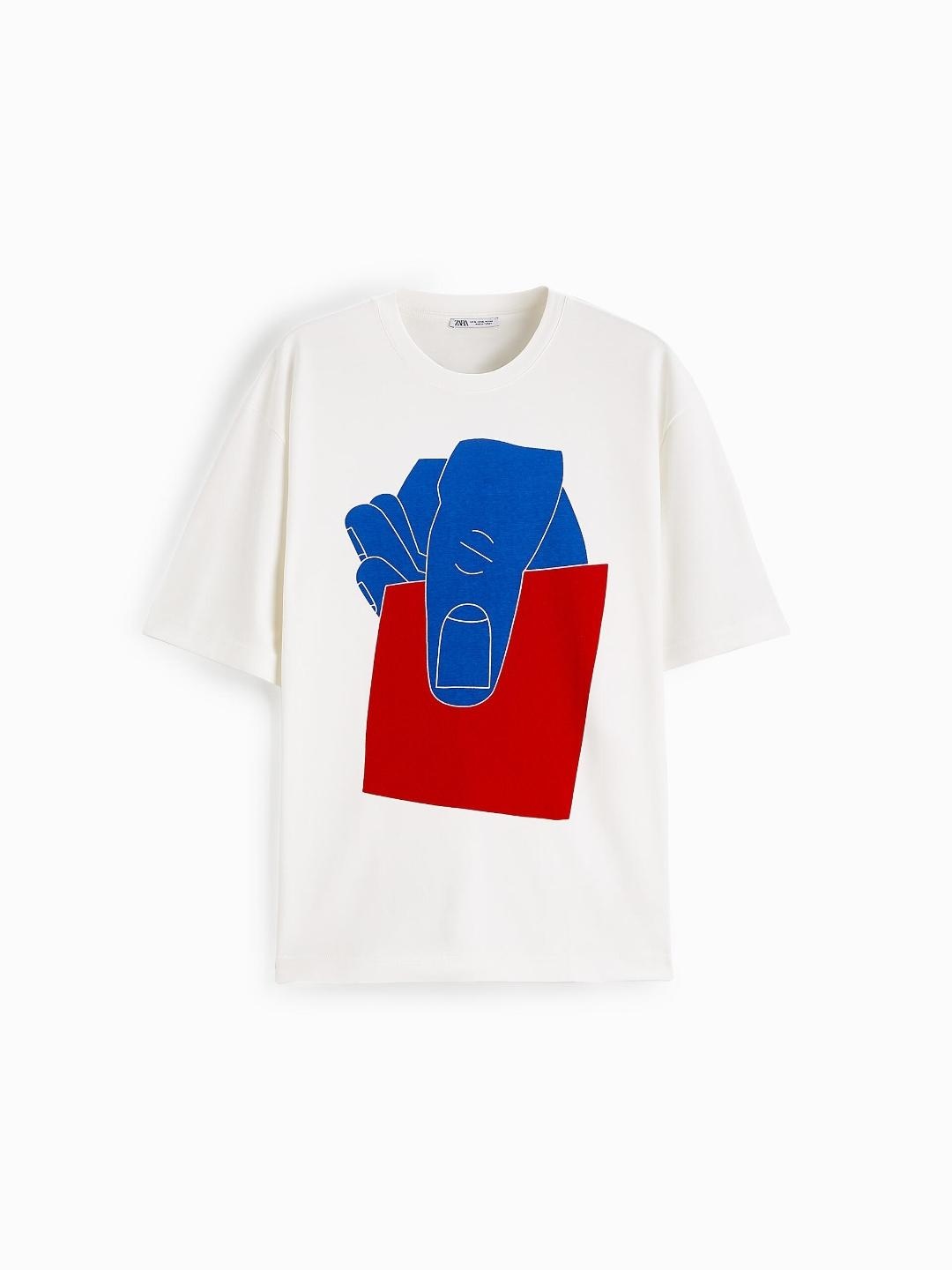 

ZARA Men White Tshirts