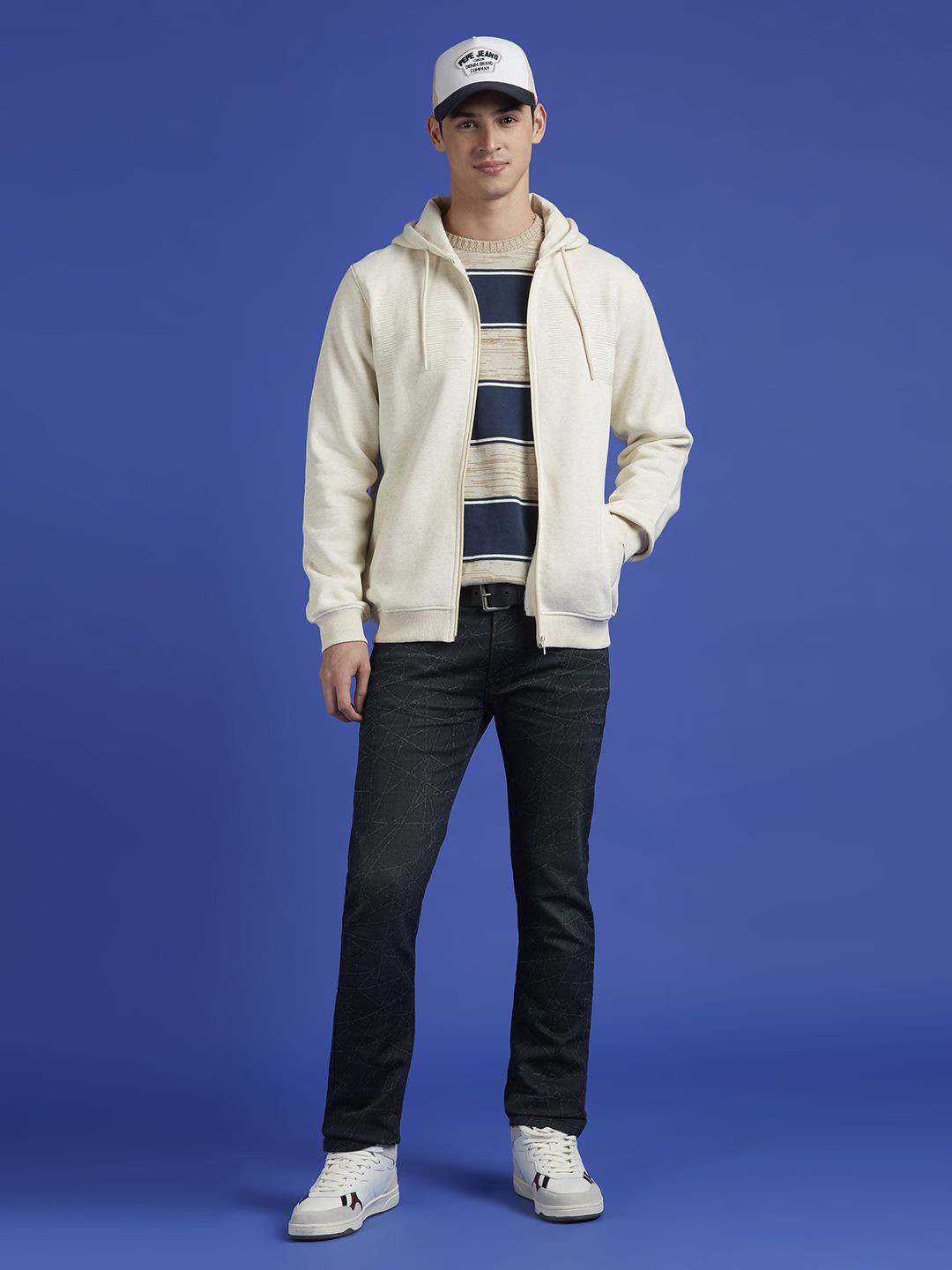 

Pepe Jeans Men Hooded Sweatshirt, White